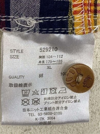 商品画像：半袖シャツ/XL/コットン/マルチカラー 4