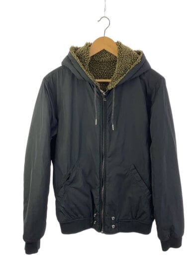 商品画像：ナイロンジャケット/フーデッド/内ボア/L/ナイロン/BLK/s.c.cn000089 1