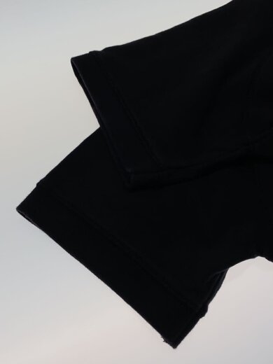 商品画像：ワンポイントロゴ/スウェットTシャツ/ラグランスリーブカットソー/M/コットン/BLK// 4