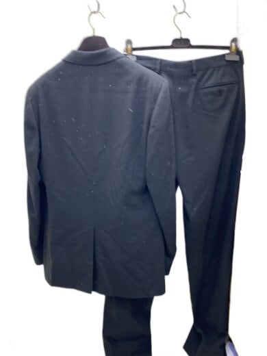 商品画像：セットアップ/スーツ/ジャケット/スラックス/48/ウール/カシミヤ混/BLK/イタリア製/ブランド古着 2