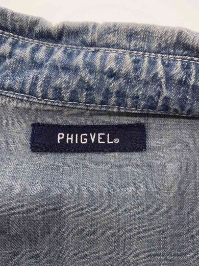 商品画像：長袖シャツ/3/デニム/IDG/04a/wPV-LS02 3