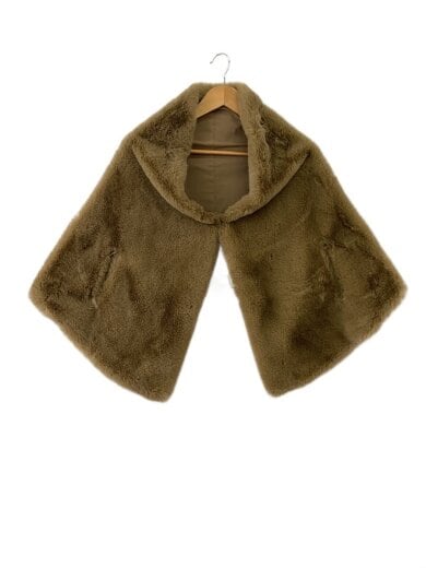 商品画像：ファーケープ/マフラー/ポリエステル/BRW/無地/レディース/iwa23aw-sf02 1