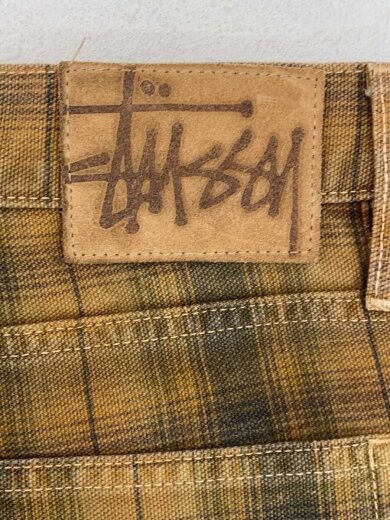 商品画像：24SS/BIG OL JEAN CANVAS PLAID/バギージーンズ/30/BRW/チェック/116662 4