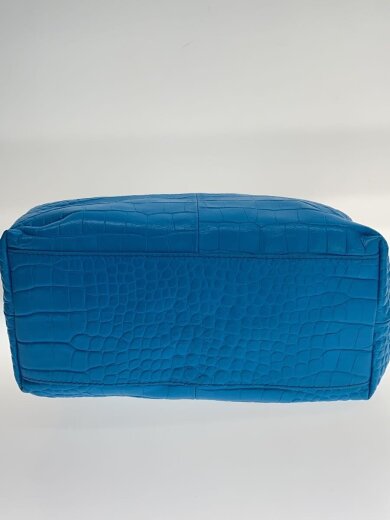 商品画像：GINGER S HOBO/クロコ型押し/ハンドバッグ/牛革/BLU/285783 4