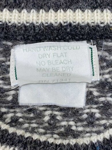 商品画像：80S～/バーズアイニット/ニット・セーター(厚手)/--/ウール/WHT/総柄/ノルウェー製 4