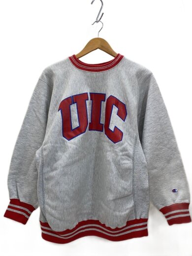 商品画像：スウェット/L/コットン/GRY/80s/USA製/ボーダーリブ/リバースウィーブ 1