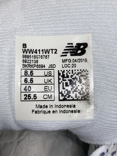 商品画像：ローカットスニーカー/25.5cm/WHT/WW411WT2 5