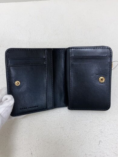 商品画像：2つ折り財布/レザー/BLK/レディース 4