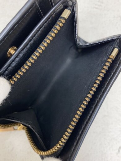 商品画像：2つ折り財布/レザー/BLK/レディース 5