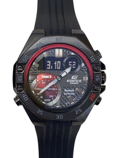 商品画像：クォーツ腕時計_EDIFICE/デジタル/BLK// 1