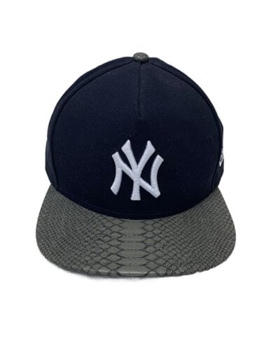 商品画像：9FIFTY/NY/ニュヨークヤンキース/スネーク/ベースボールキャップ/ポリエステル/BLK/メンズ 1