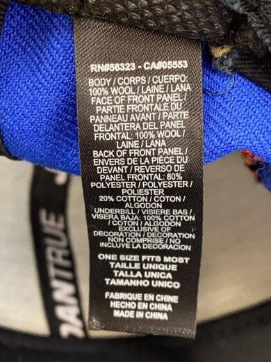 商品画像：ロゴ刺繍/キャップ/帽子/ウール/BLU/メンズ/519590-474 6