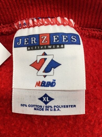 商品画像：90s/ロゴプリント/スウェット/トレーナー/XL/コットン/RED/USA製 3