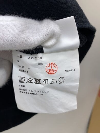 商品画像：Tシャツ/M/コットン/BLK/AZ-T108 5