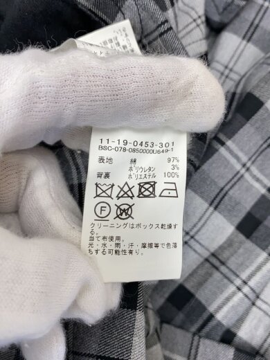 商品画像：タータンチェックコート・コート/S/コットン/GRY/チェック/11-19-0453-301// 5