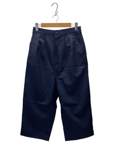 商品画像：19SS/AD2018/タックワイドパンツ/クロップドパンツ/XS/ウール/NVY/HC-P040 1