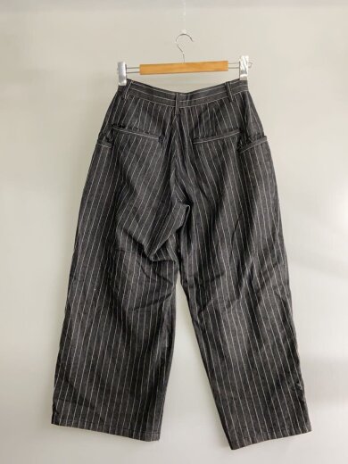 商品画像：アソートクロスタックバギーパンツ/ボトム/S/コットン/GRY/ストライプ/wf011044bw// 2