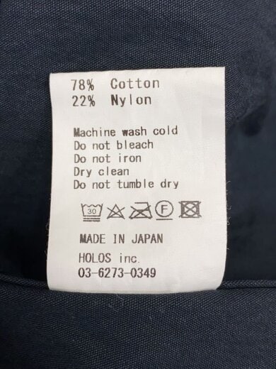 商品画像：LIGHT SHIRTS JACKET/ライトシャツジャケット/L/コットン/BLK/日本製 4