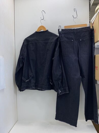 商品画像：CUT OFF DENIM SET-UP/セットアップ/M/デニム/BLK/無地/WYot622// 2