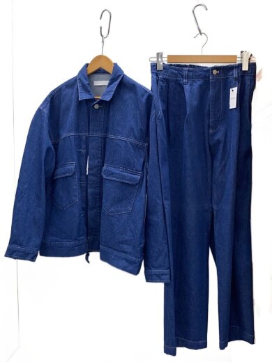 商品画像：HEAVY OZ WIDE DENIM SET-UP/セットアップ/M/デニム/IDG/無地/WYot470// 1