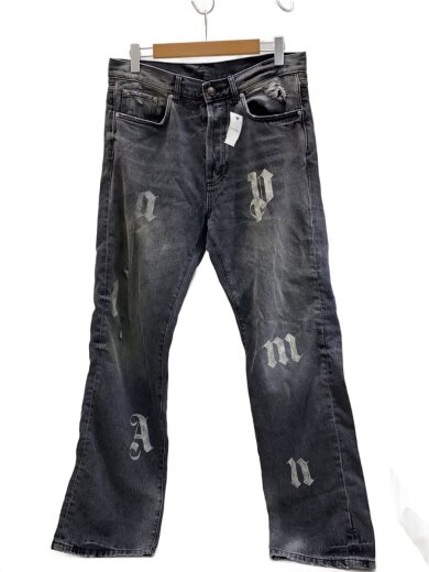 商品画像：LETTER LOGO PRINT/デニムパンツ/ジーンズ/33/BLK/PMYA041F24DEN001// 1