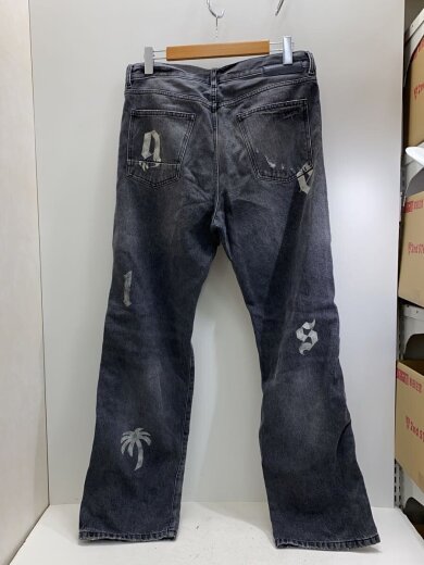 商品画像：LETTER LOGO PRINT/デニムパンツ/ジーンズ/33/BLK/PMYA041F24DEN001// 2