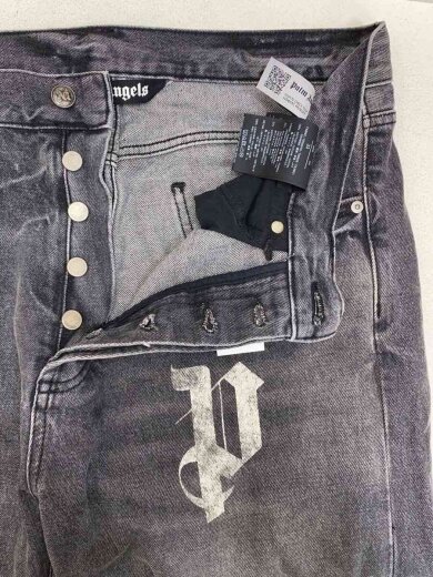 商品画像：LETTER LOGO PRINT/デニムパンツ/ジーンズ/33/BLK/PMYA041F24DEN001// 3