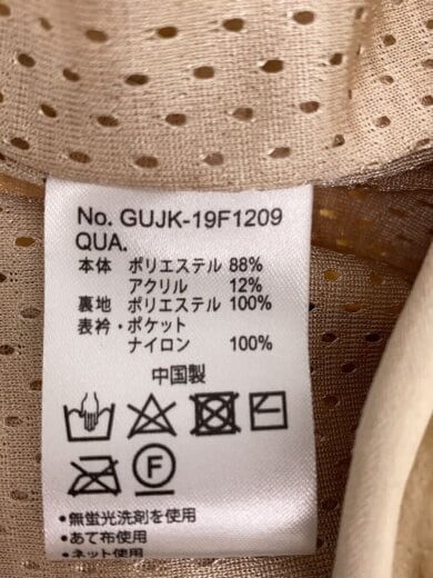 商品画像：フリースジャケット/M/ポリエステル/BEG/GUJK-19F1209 5