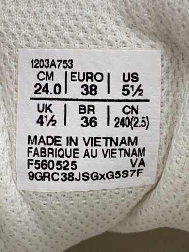 商品画像：ローカットスニーカー/24cm/WHT/1203A753 5