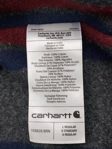 商品画像：ジャケット/L/コットン/CML/103828 BRN 5