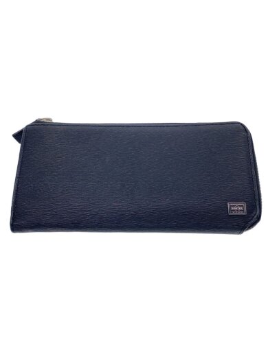 商品画像：長財布/牛革/BLK/無地/メンズ/052-02210 1