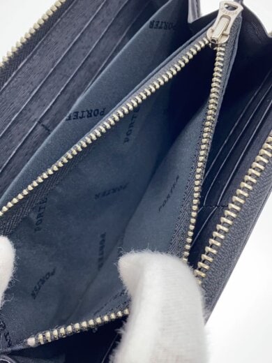 商品画像：長財布/牛革/BLK/無地/メンズ/052-02210 5