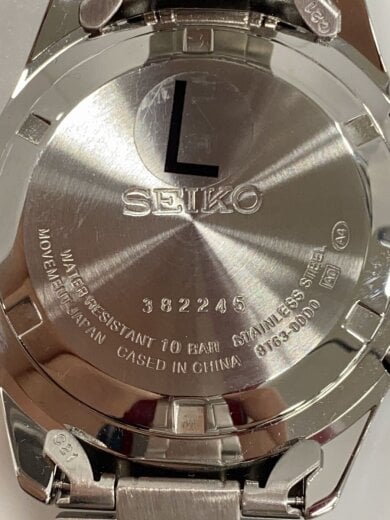 商品画像：クォーツ腕時計/アナログ/ステンレス/BLK/SLV/SS/8t63-00d0 3