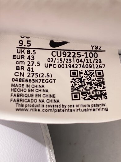 商品画像：AIR FORCE 1 LOW/エアフォース 1 ロー/ホワイト/CU9225-100/27.5cm/WHT// 5