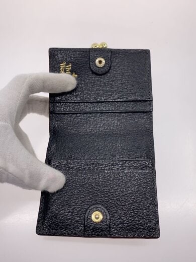 商品画像：2つ折り財布/レザー/BLK/レディース 4