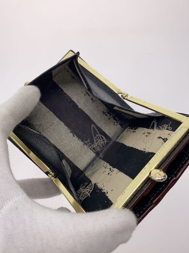 商品画像：2つ折り財布/レザー/BLK/レディース 5