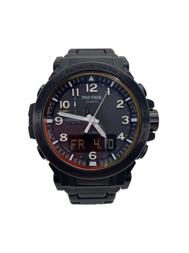 商品画像：ソーラー腕時計_PRO TREK/アナログ/チタン/BLK/BLK 1