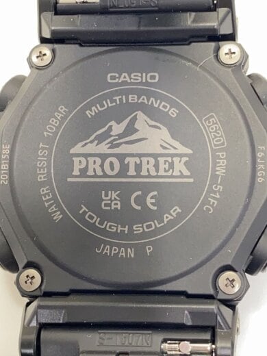 商品画像：ソーラー腕時計_PRO TREK/アナログ/チタン/BLK/BLK 3