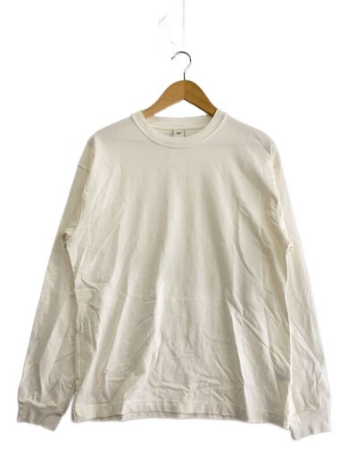 商品画像：長袖Tシャツ/M/コットン/WHT/058// 1