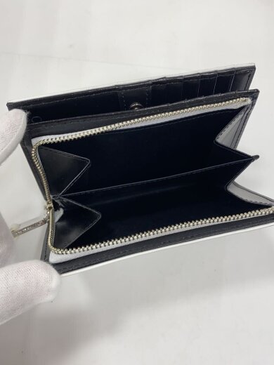 商品画像：2つ折り財布/レザー/WHT/メンズ 8