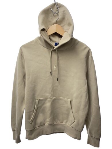 画像：POLO RALPH LAURENパーカー/S/コットン/IVO/無地/スモールポニー刺繍//1