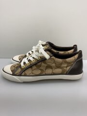 ローカットスニーカー/US7.5/BRW/キャンバス/Q322