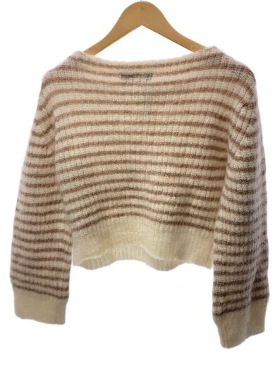 商品画像：ニット・セーター(厚手)/38/モヘア/IVO/ボーダー/117635011-S 2