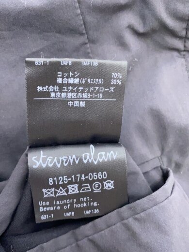 商品画像：ステンカラーコート/M/コットン/BLK/無地/8125-174-0560-0950 5