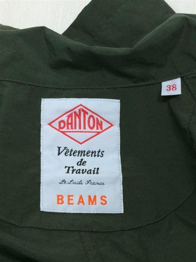 画像：DANTON × BEAMSカバーオール/38/ナイロン/グリーン/カーキ/18SS/BEAMS別注/㈱ボーイズ/ジャケット4