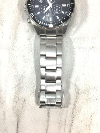 画像：CITIZENソーラー腕時計/アナログ/ステンレス/BLK/H500-S064538//クロノグラフ ECO-DRIVE エコドライブ5