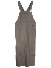 サロペットスカート/36/コットン/BRW/12-06-22-06434