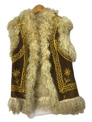 ベスト/--/スウェード/BRW/アフガンファー/状態考慮