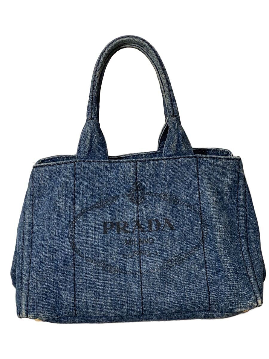 PRADA / トートバッグ/デニム/IDG