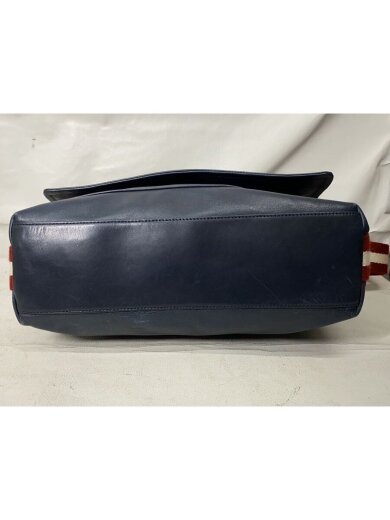 商品画像：ショルダーバッグ/レザー/NVY 4